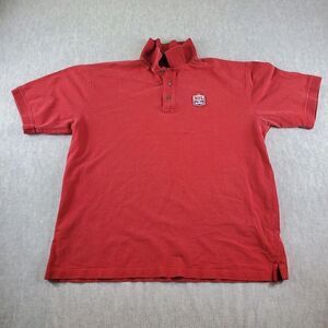 Vintage NFL Alumni Shirt Mens Large Red Antigua Football Ribbed Cotton Polo